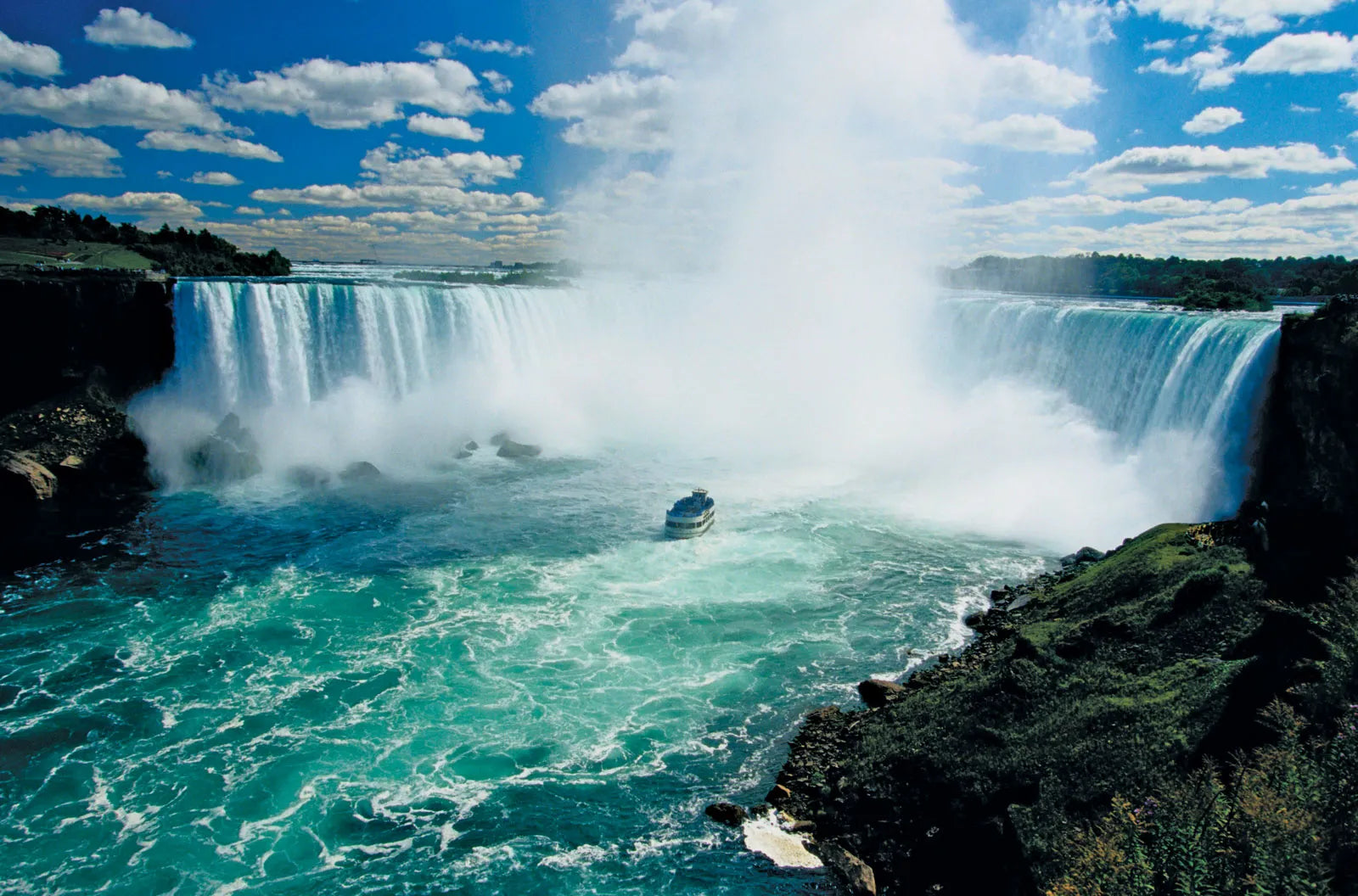 Nature's Majestic Masterpiece Niagara's Falls - A border between New York and Ontario, Canada